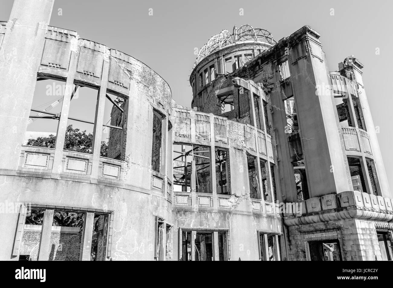 Genbaku Dome at Hiroshima Peace Memorial Park Stock Photo