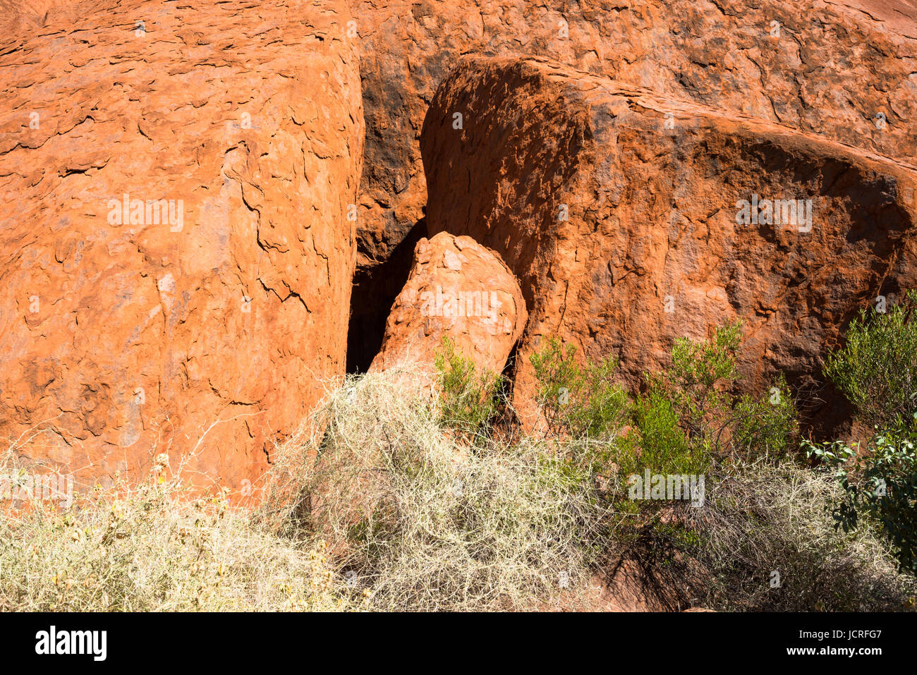 Uluru close up detail. Red centre, Northern Territory. Australia. Stock Photo
