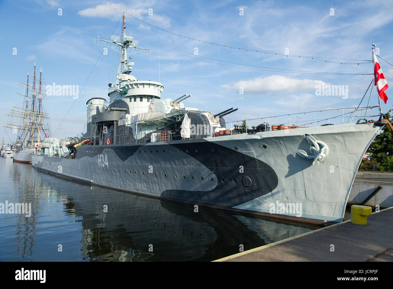 Museum ship ORP Blyskawica a Grom class destroyer which served in the ...