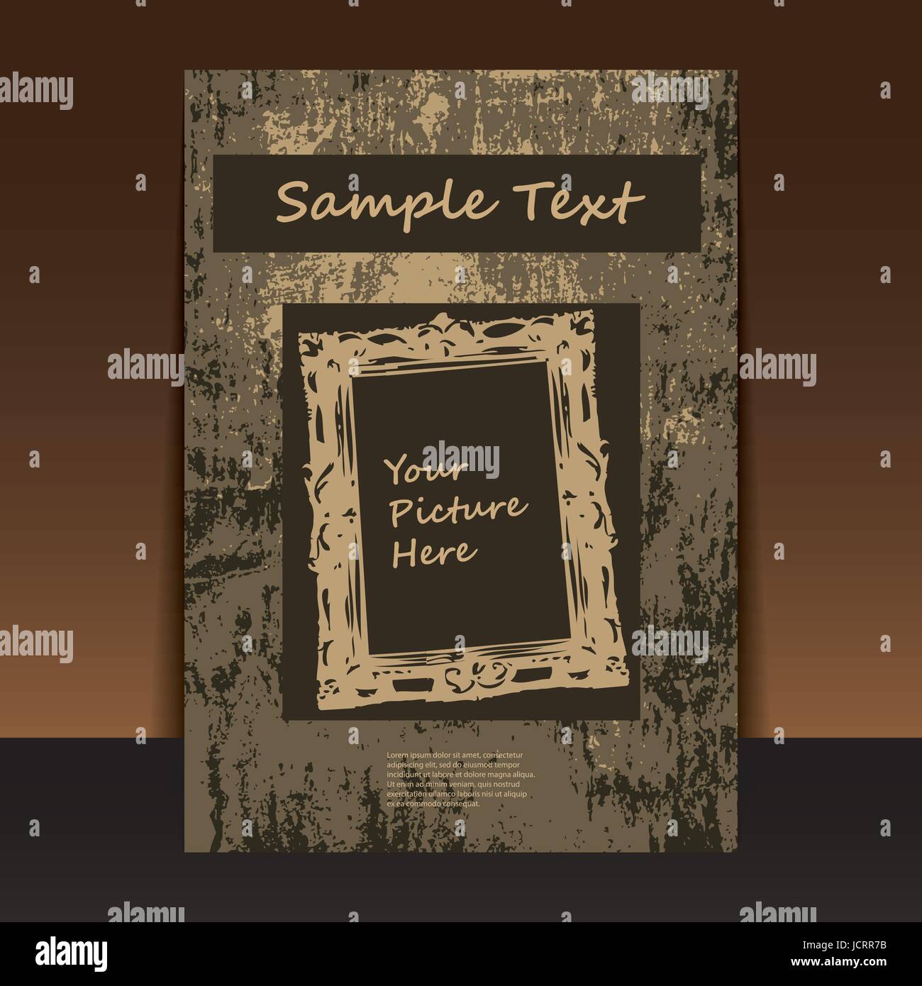 Old worn book cover ornamental Stock Vector Images Alamy