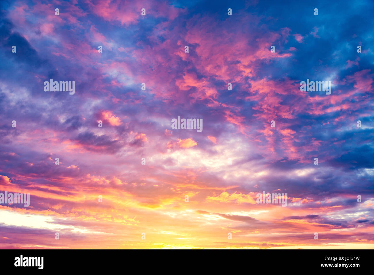 Amazing cloudscape on the sky at sunset time after rain Stock Photo - Alamy