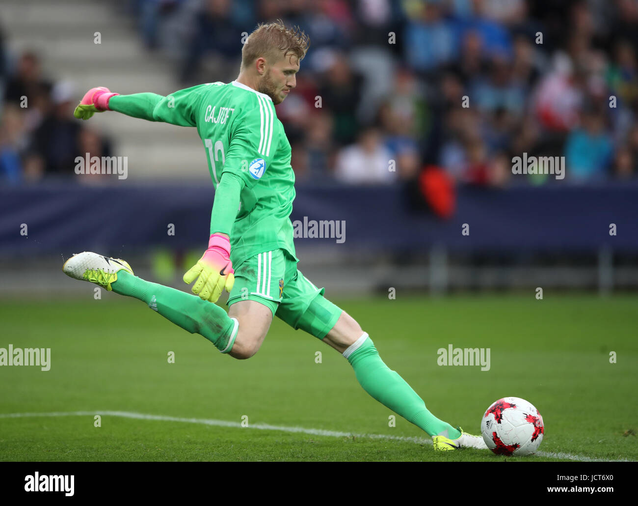 Sweden's Anton Cajtoft prior to the UEFA European Under21 Championship