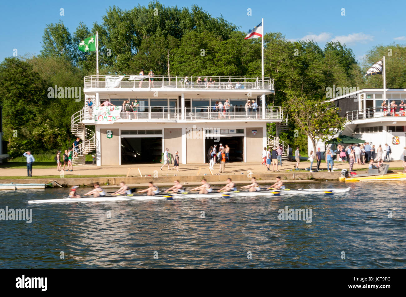 Oxford Eights boat races, Oxford, United Kingdom Stock Photo
