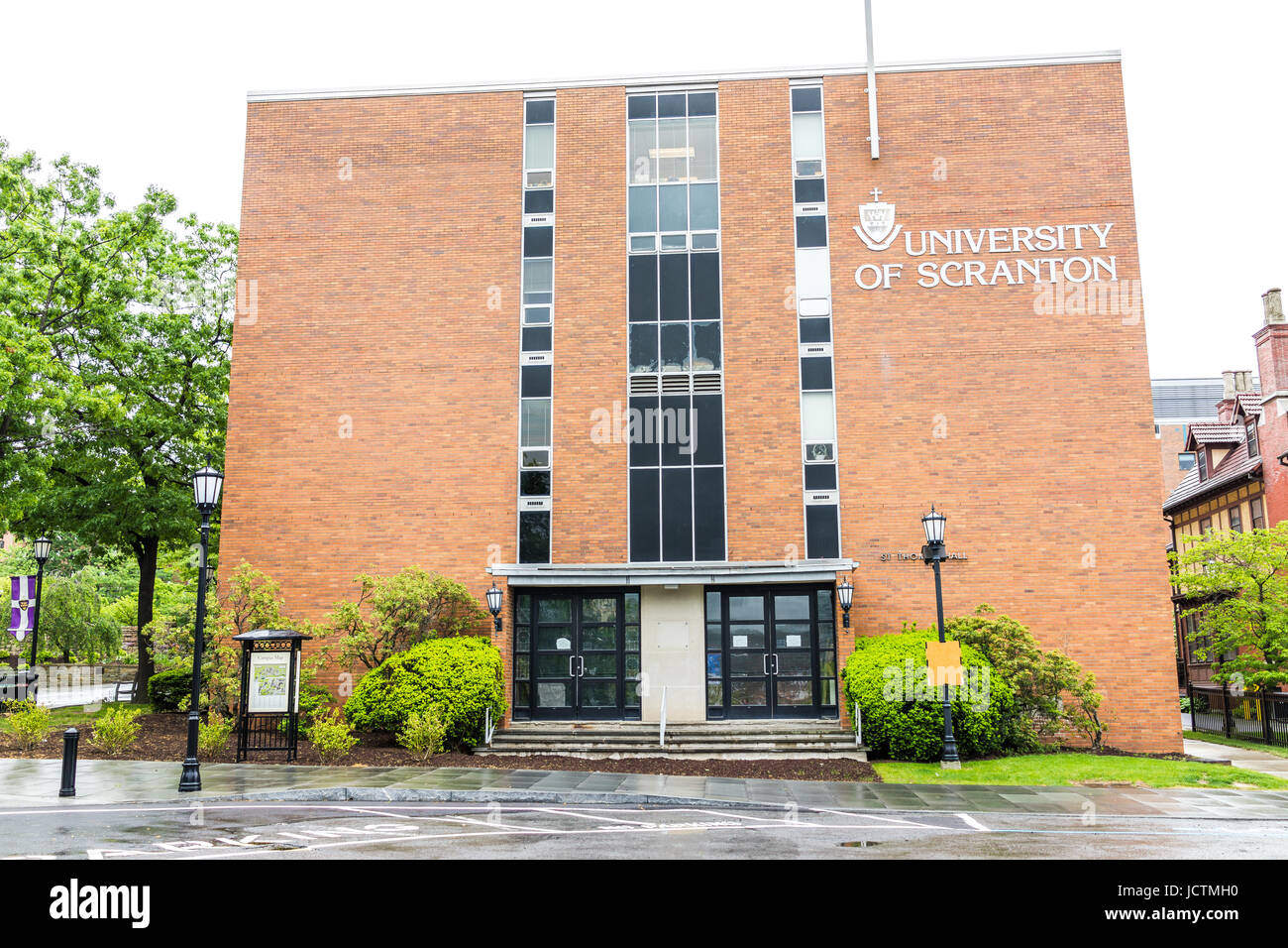 Scranton, USA May 25, 2017 University of Scranton brick building