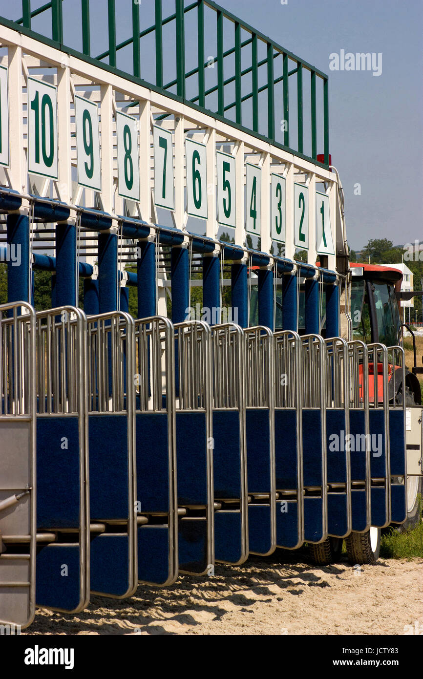 Horse Racing Starting Gate Stock Photos & Horse Racing Starting Gate