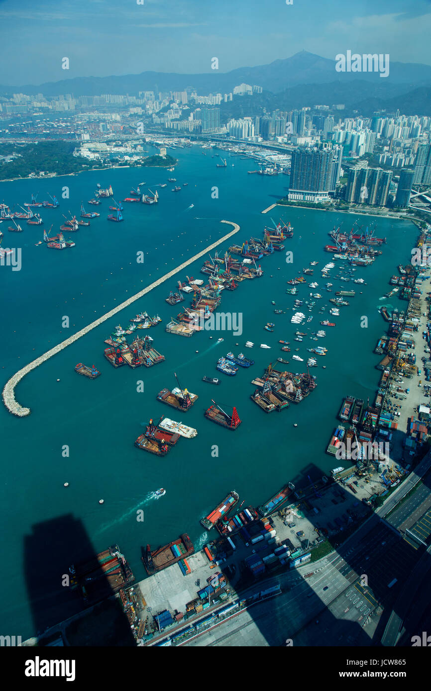 Victoria Harbor from Kowloon in Hong Kong, China Stock Photo Alamy