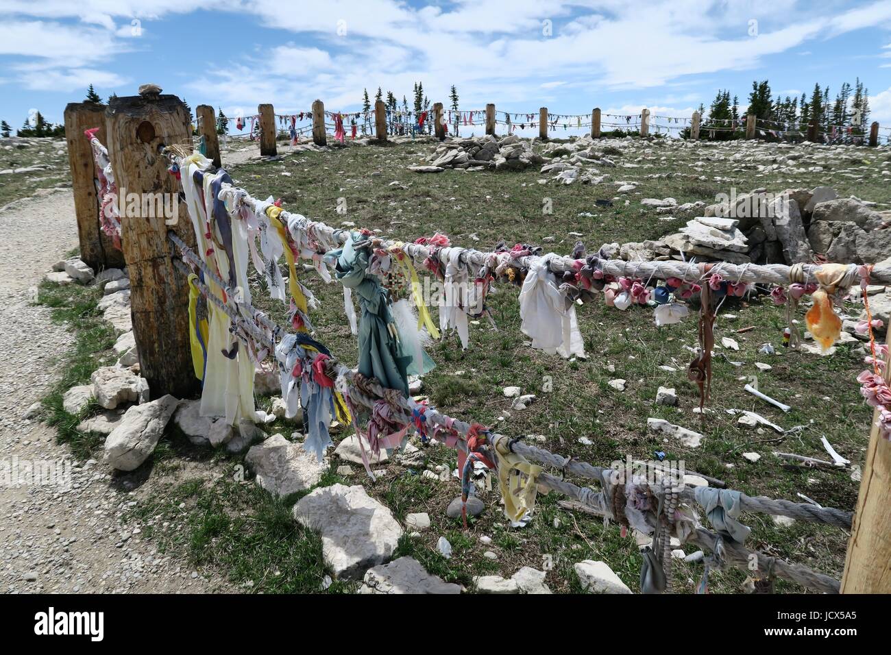 Medicine Wheel, Medicine Mountain, Bighorn National Forest, Wyoming, USA Stock Photo Alamy