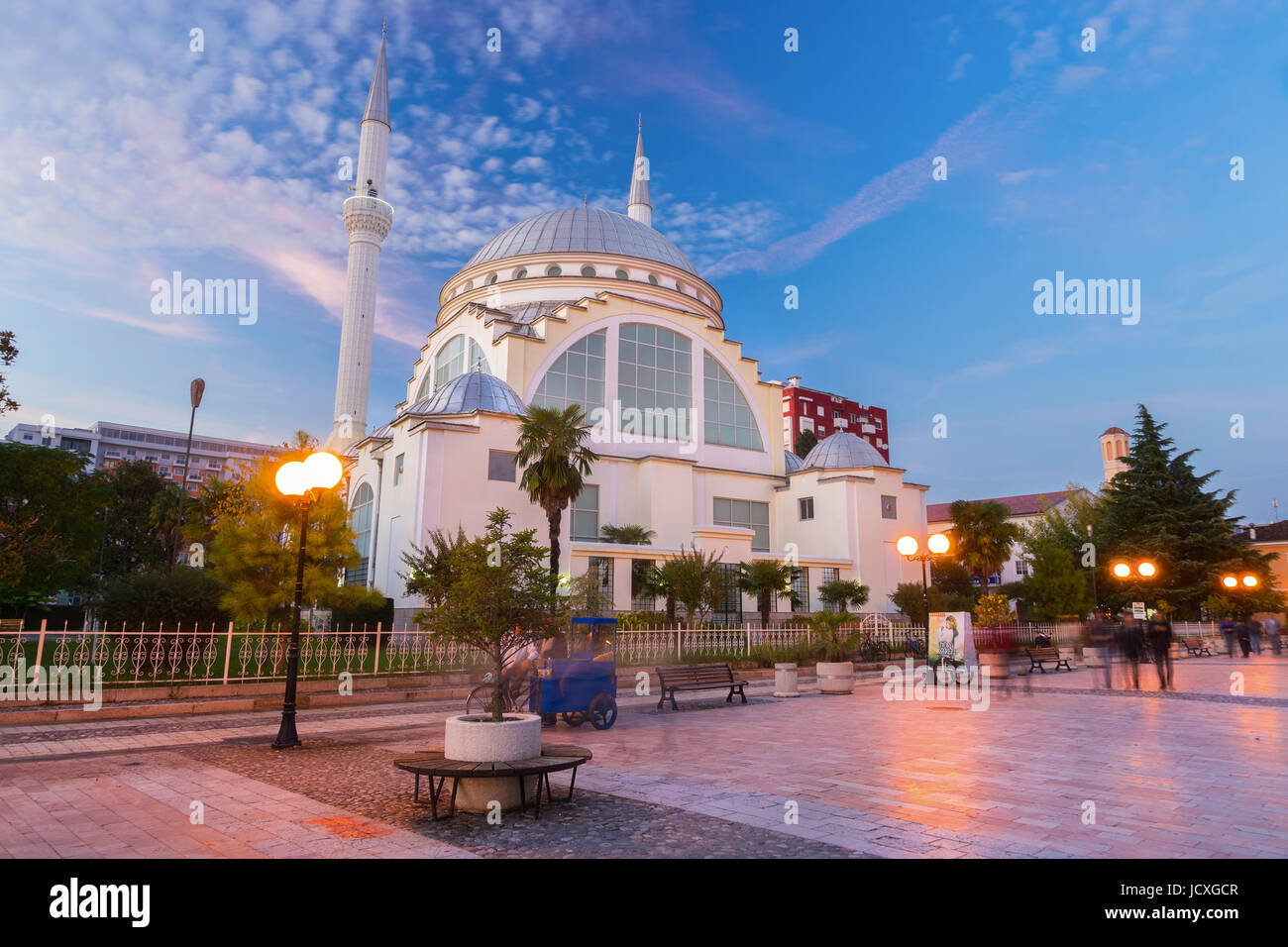 Mosque in Shkoder Albania Stock Photo