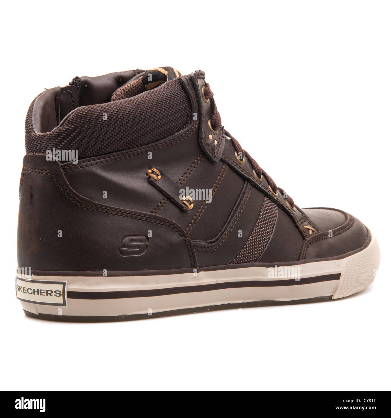 Ruïneren begin Moedig Skechers Planfix Cogent Chocolate Brown Boy's Leather Shoes - 93693L-CHOC  Stock Photo - Alamy