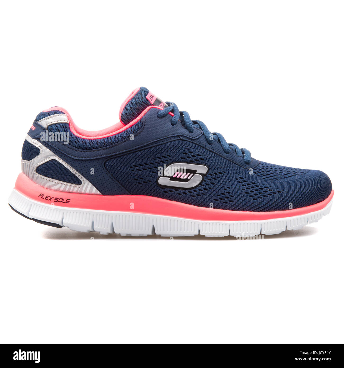 Skechers Flex Appeal Love Your Style Navy Blue and Hot Pink Women's Running  Shoes - 11728-NVHP Stock Photo - Alamy