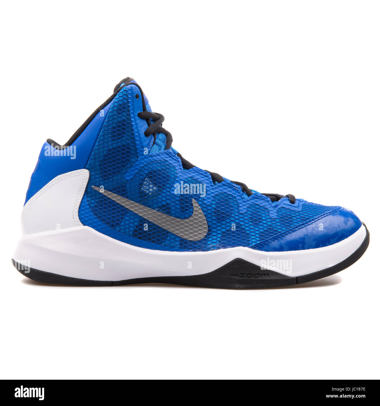 Nike Zoom Without A Doubt Royal Blue and White Men's Basketball Shoes -  749432-401 Stock Photo - Alamy