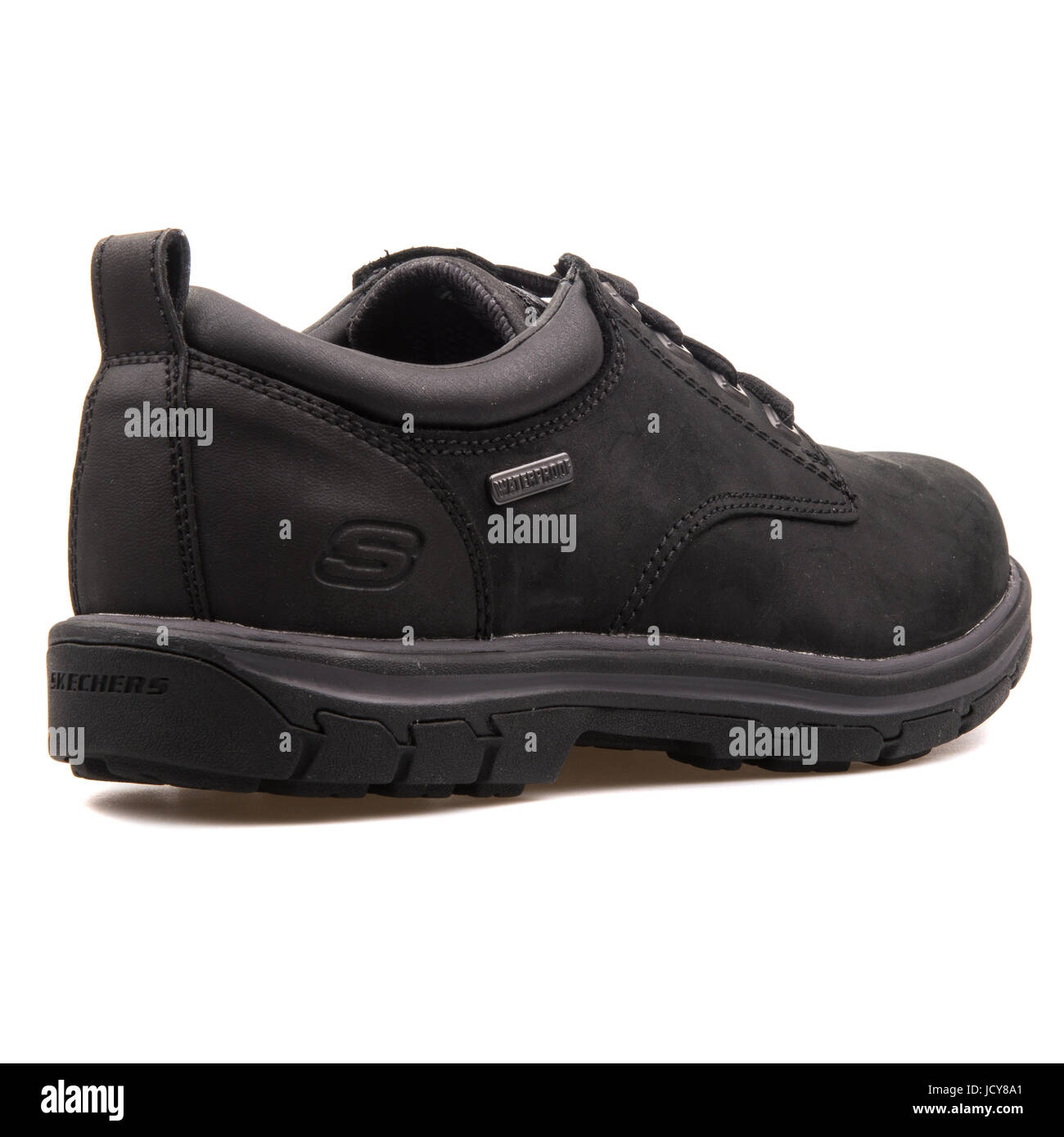 Skechers Segment Bertan Black Men's Leather Shoes - 64517-BLK Stock Photo -  Alamy