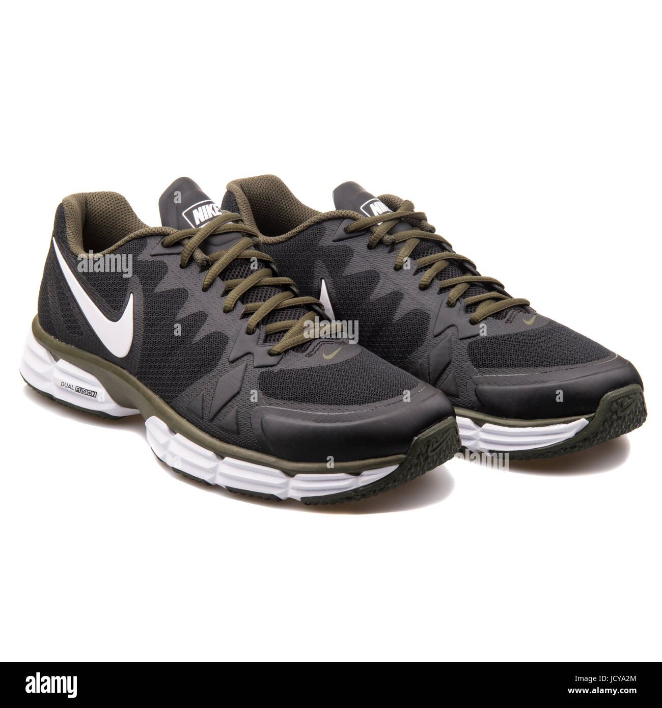 Nike Dual Fusion TR 6 Black and Khaki Men's Running Shoes - 704889-013  Stock Photo - Alamy