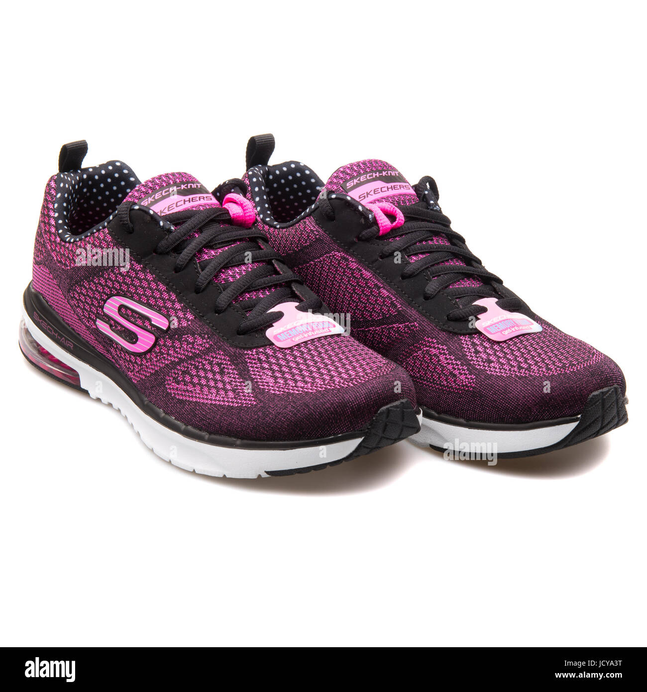 Skechers Infinity Black and Hot Pink Women's Shoes 12111-BKHP Stock Photo - Alamy