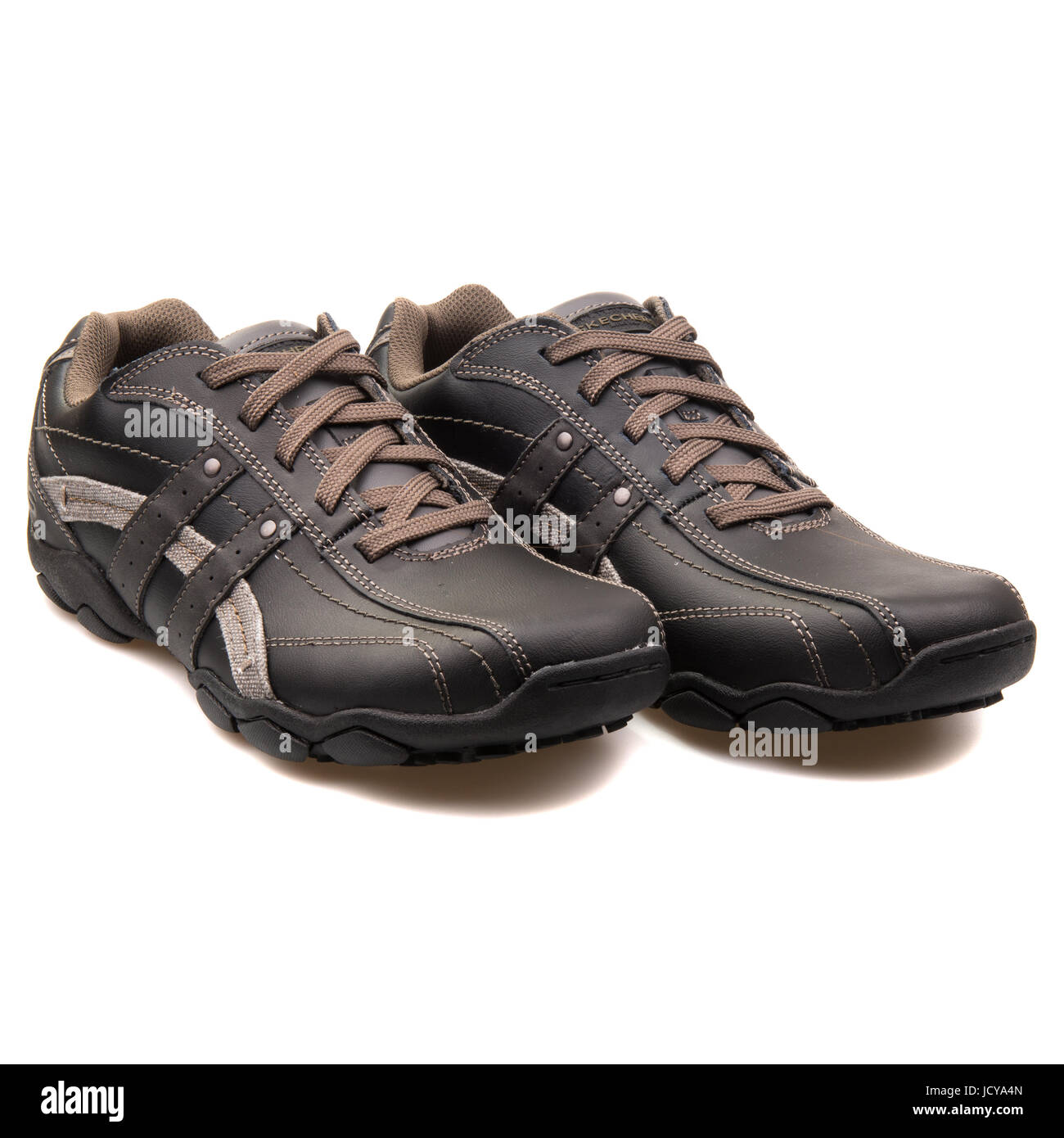 Skechers Diameter Blake Black Men's Leather Shoes - 63385-BLK Stock Photo -  Alamy