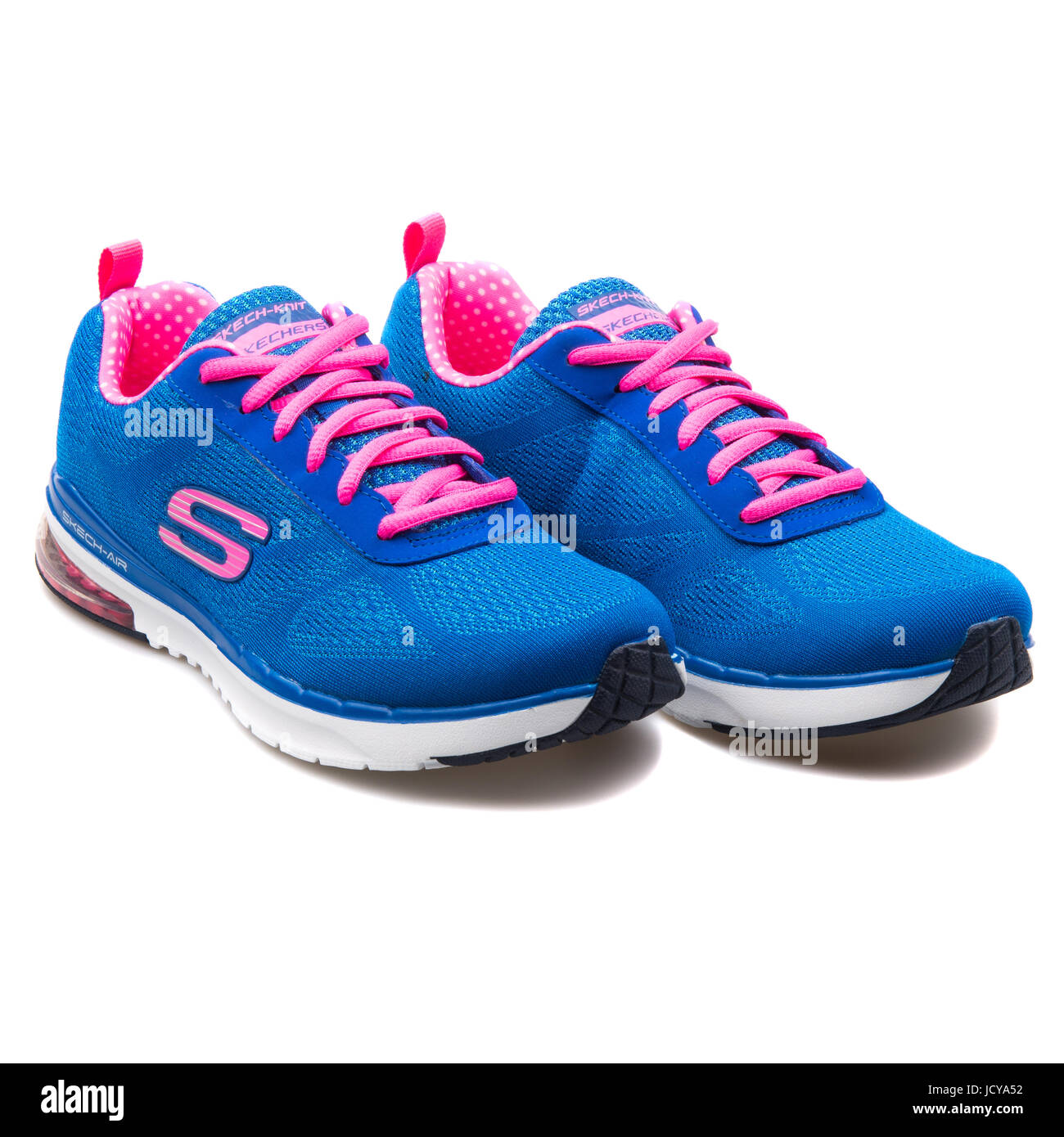 Skechers Skech-Air Infinity Blue and Pink Women's Running Shoes - 12111-BLHP Stock Photo Alamy