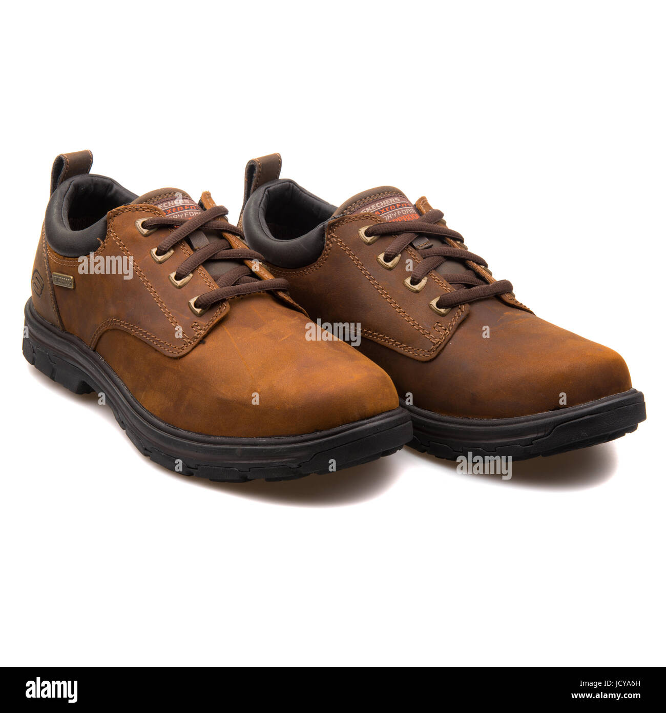 Skechers Segment Bertan Chocolate Leather Men's Casual Shoes - 64517-CHOC  Stock Photo - Alamy