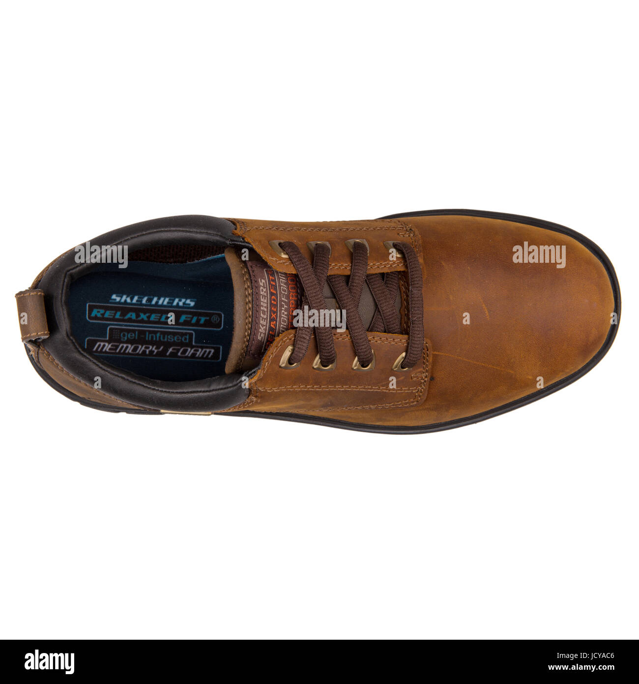 Skechers Segment Bertan Chocolate Leather Men's Casual Shoes - 64517-CHOC  Stock Photo - Alamy