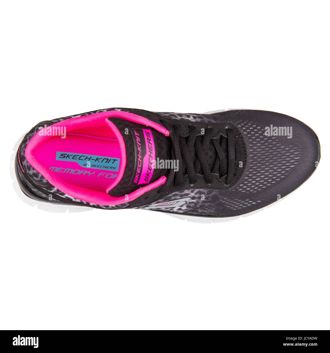 Skechers Flex Appeal-Serengeti Black and Grey Women's Running Shoes -  11878-BKGY Stock Photo - Alamy