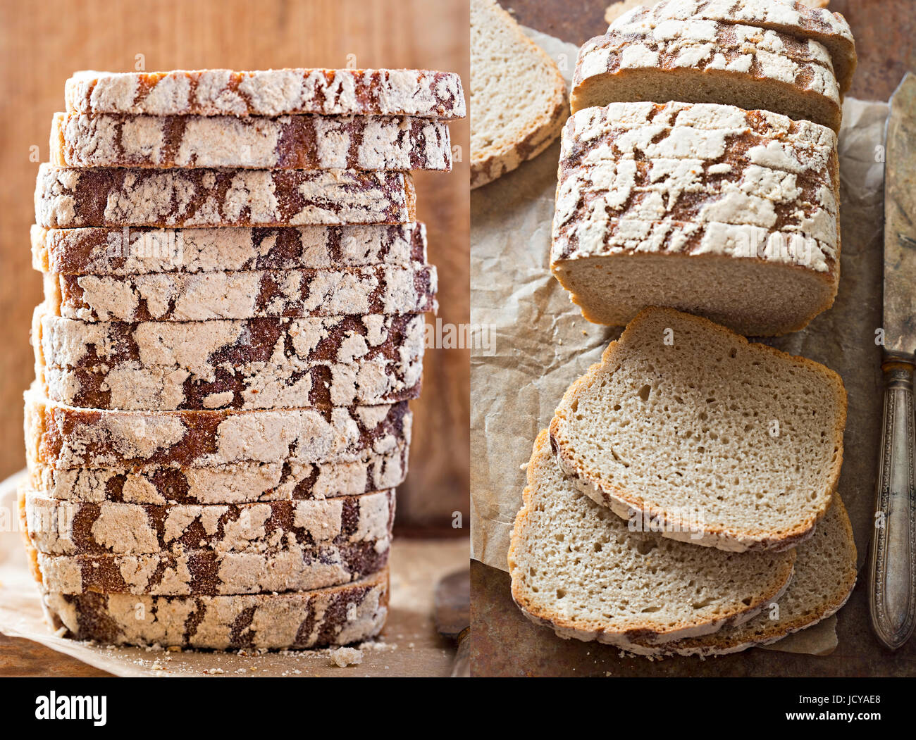 Rye bread sliced Stock Photo Alamy
