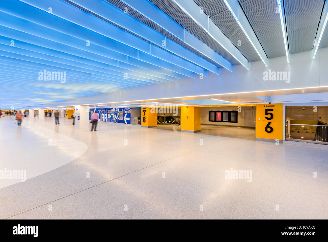 New York City, NY June 15, 2017 Newly opened Penn Station renovation