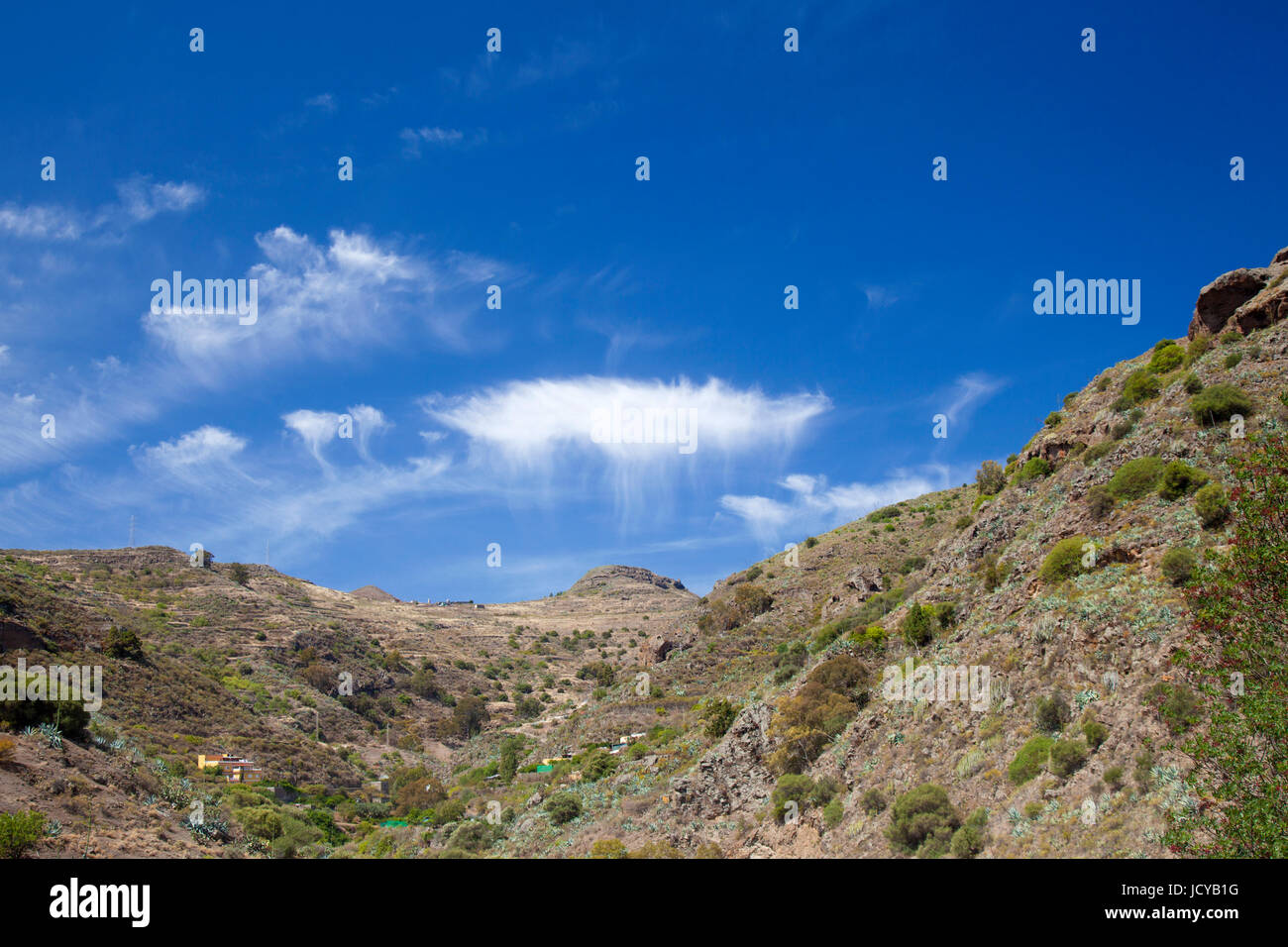 Gran Canaria,  valley close to Santa Brigida, June Stock Photo