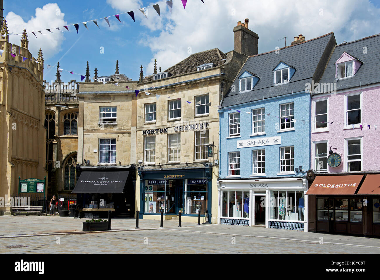 Shops in Dyer Street, Cirencester, Gloucester, England UK Stock Photo