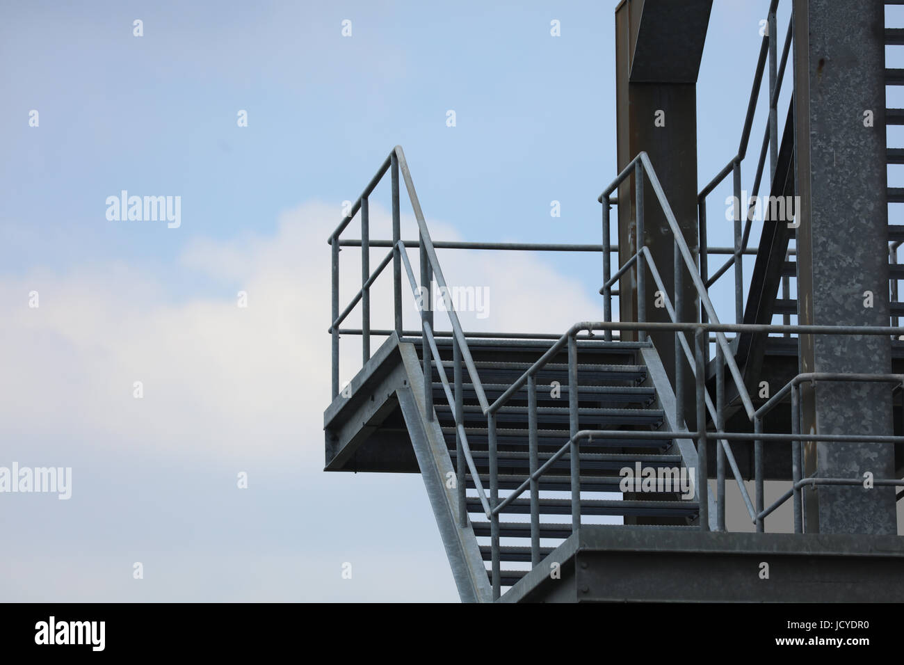 Fluchttreppe Fluchtweg Stock Photo