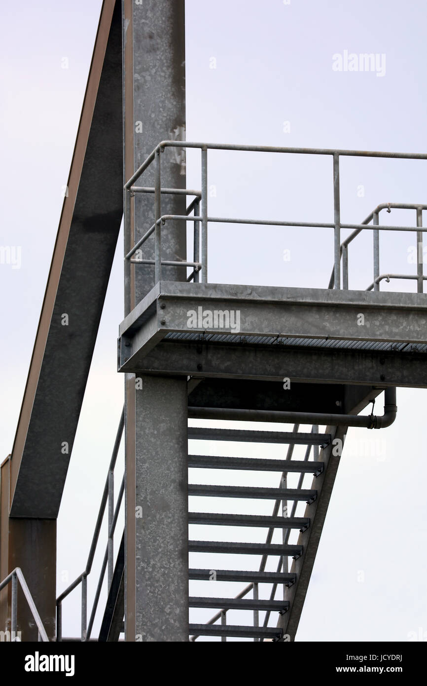 Fluchttreppe Fluchtweg Stock Photo
