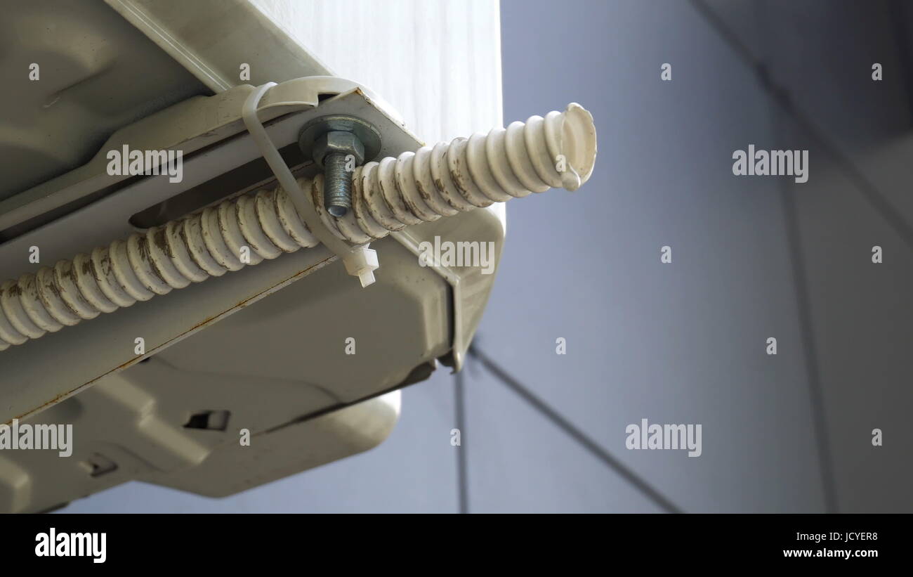 Water dripping from air conditioner Stock Photo Alamy