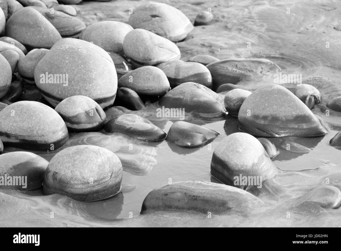 Black and white beach background hires stock photography and images