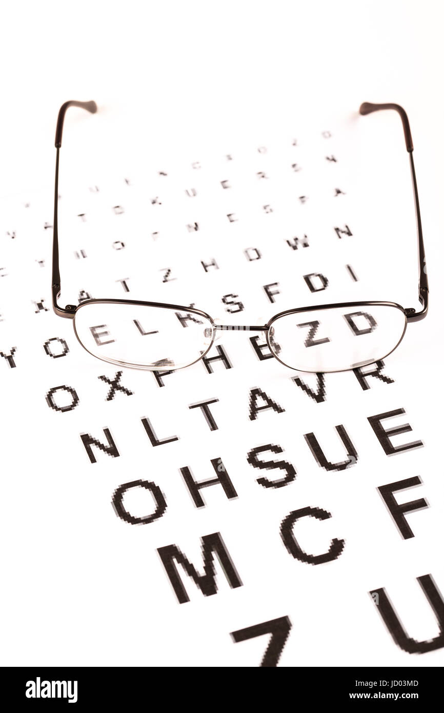 Sight test for glasses, vision testing, ophthalmologist Stock Photo Alamy