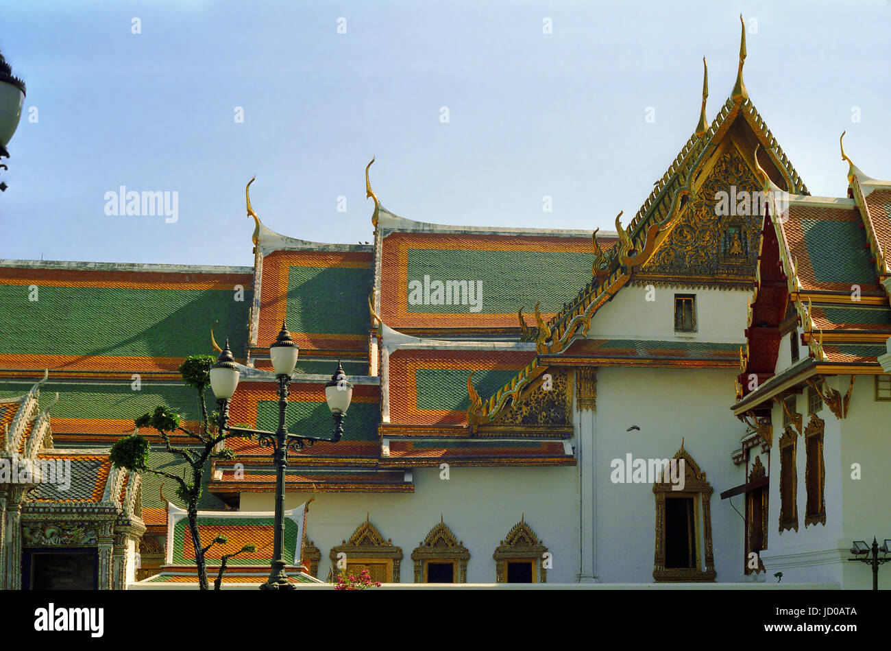 The Phra Maha Monthain group of buildings in the Grand Palace, Bangkok, Thailand Stock Photo