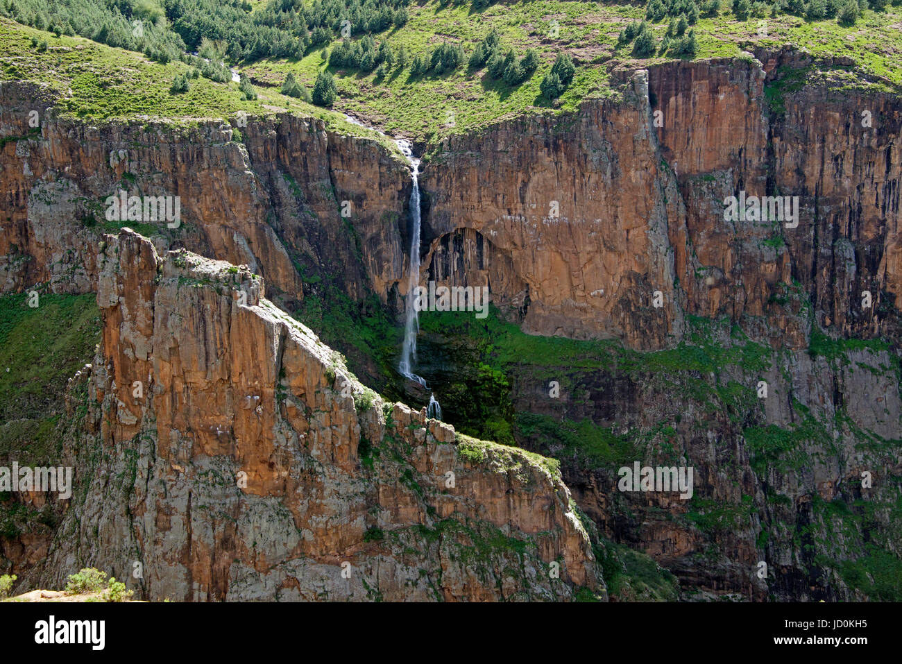 Maletsunyane Canyon Semonkong Maseru District Lesotho Southern Africa Stock Photo