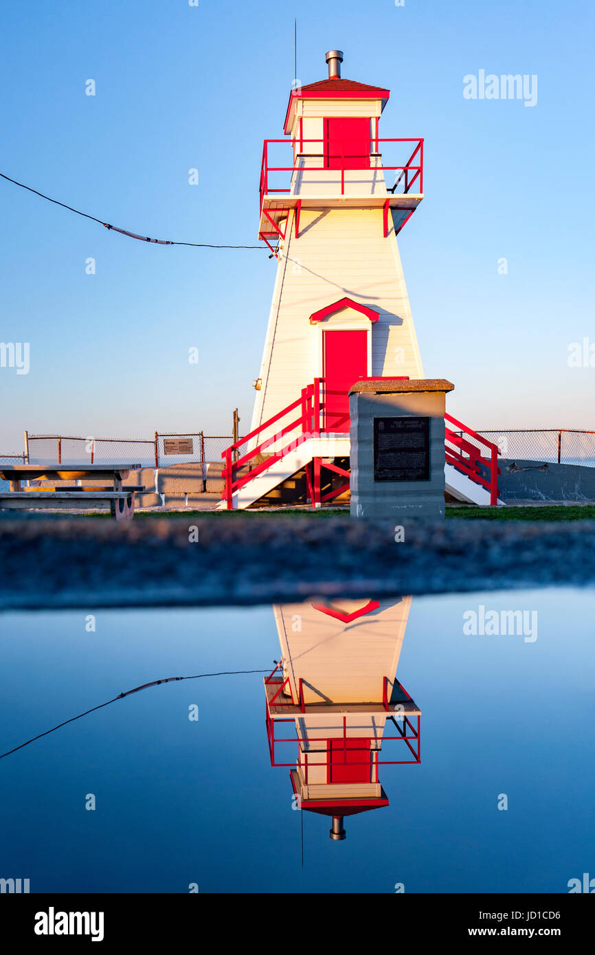 Fort Amherst Lighthouse - Fort Amherst, St. John's, Avalon Peninsula, Newfoundland, Canada Stock Photo