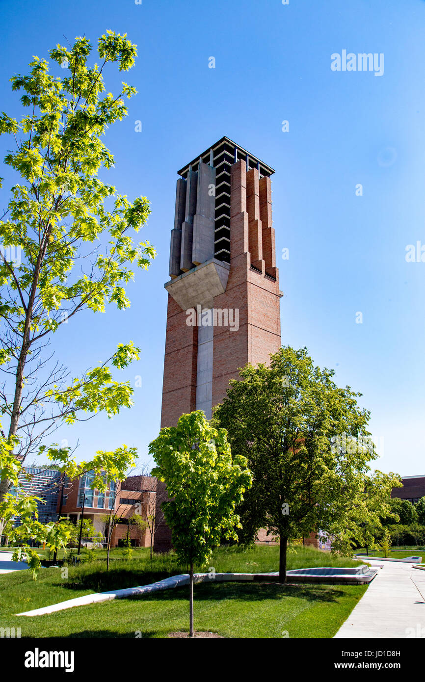Ann and Robert H. Lurie Tower carillon University of Michigan, Ann Arbor Stock Photo