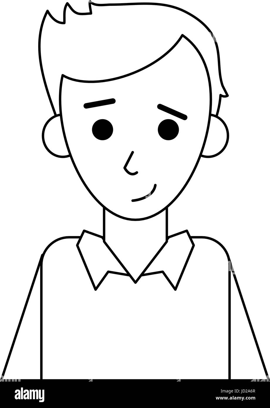 young happy man in casual outfit icon image Stock Vector Image & Art ...