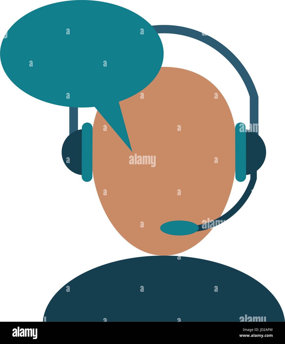 call center person with headset icon image Stock Vector Image & Art - Alamy