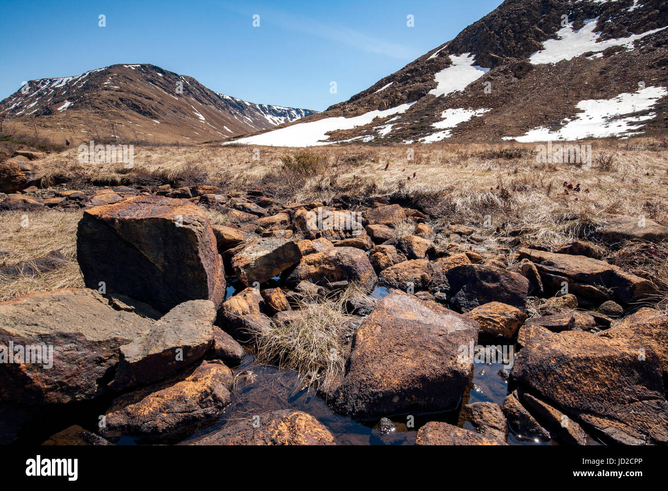 Tablelands, Gros Morne National Park, near Woody Point, Newfoundland, Canada Stock Photo Alamy