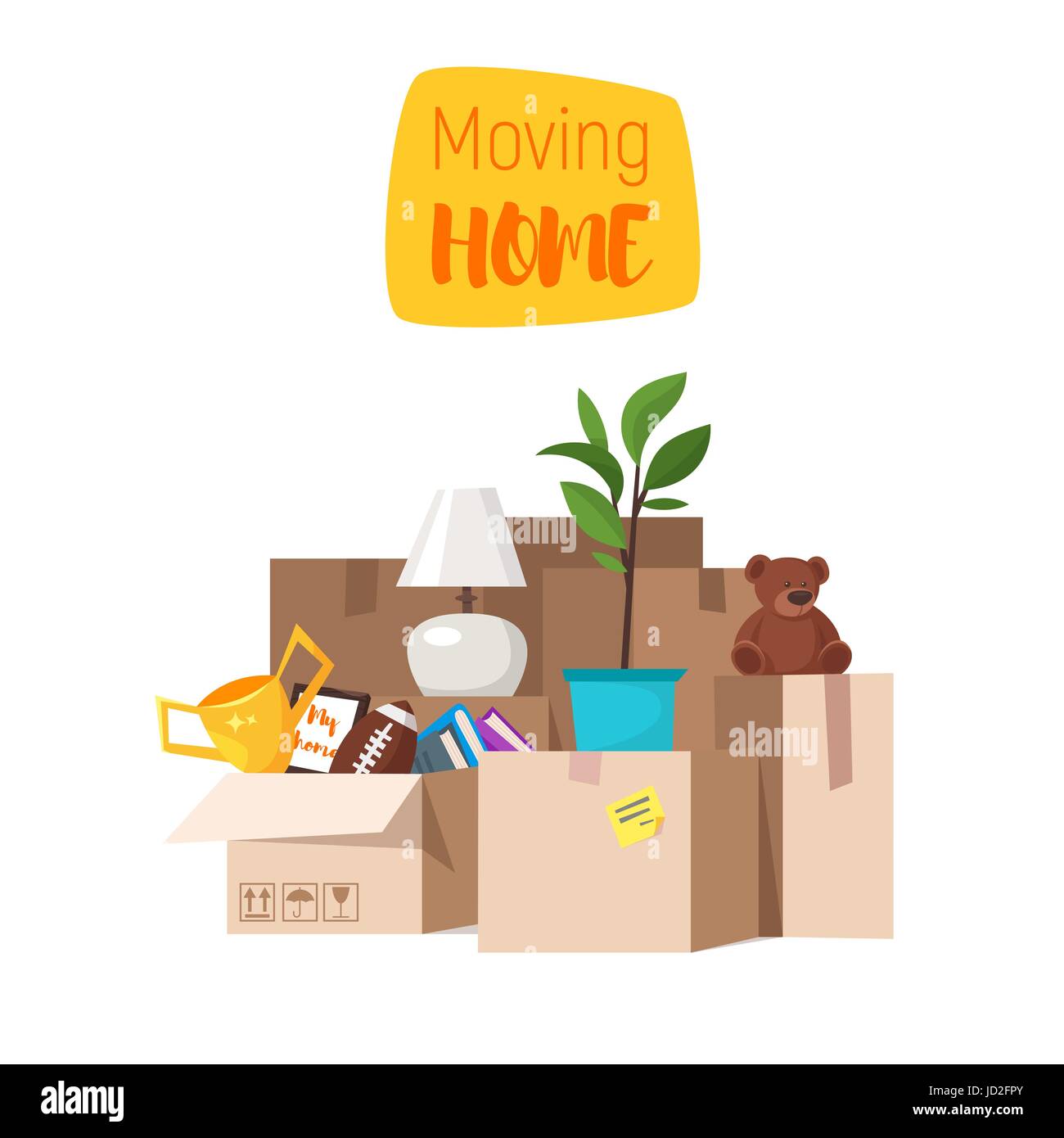 Moving Office Vector Vectors Stock Photos & Moving Office Vector