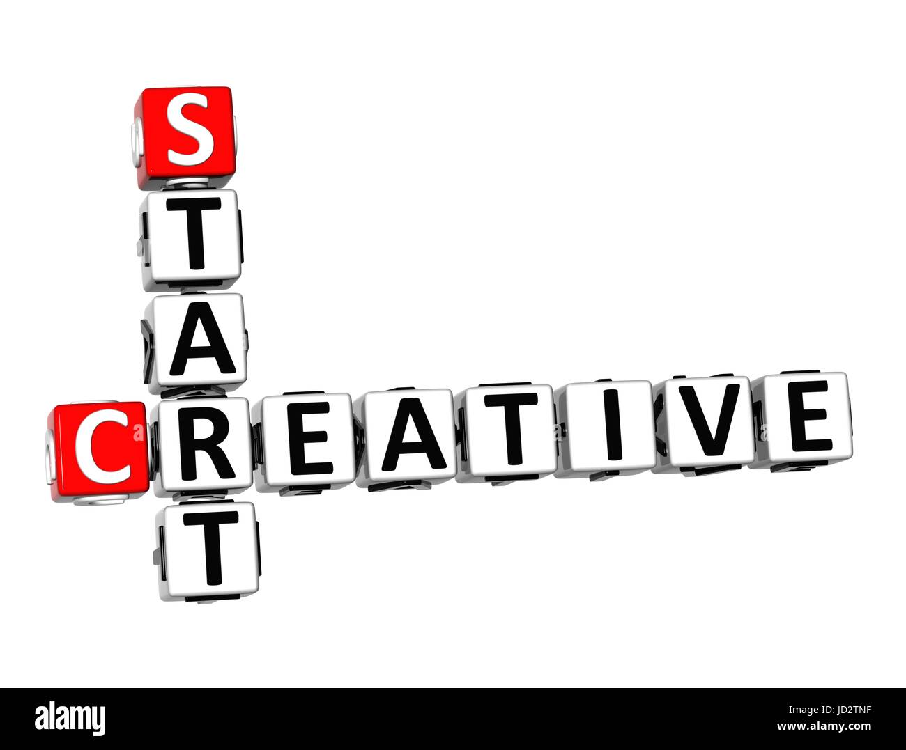 3D Crossword Creative Start on white background Stock Photo Alamy 3D Crossword Creative Start on white background Stock Photo Alamy