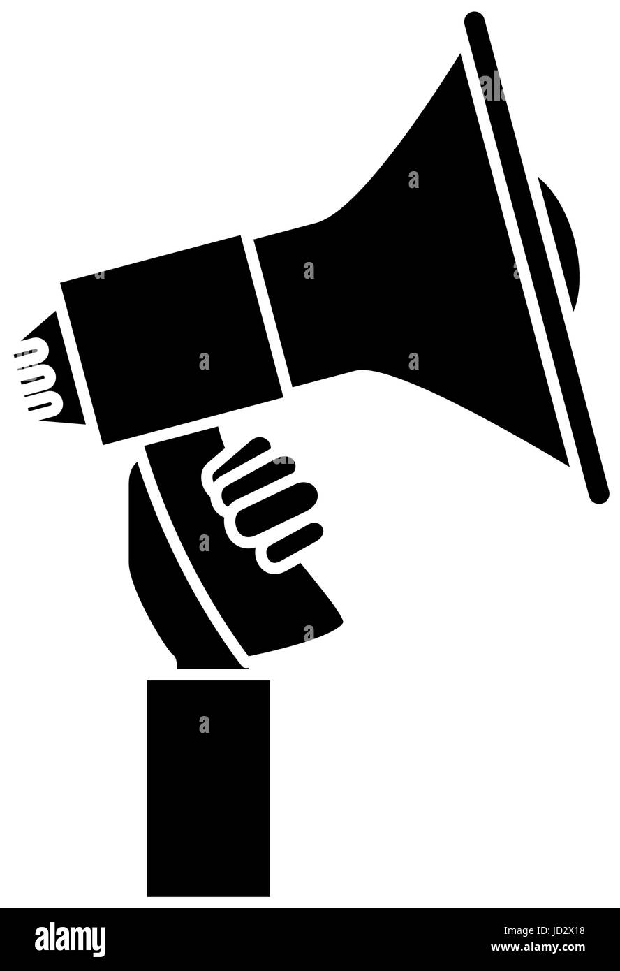 Bullhorn advertising symbol Stock Vector Image & Art Alamy