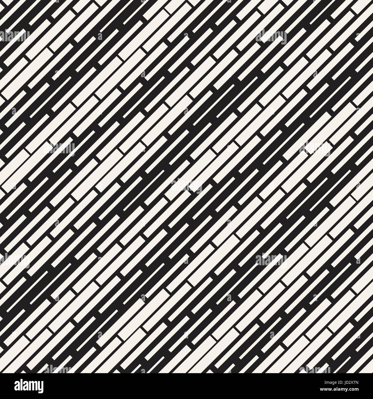Black and White Irregular Dashed Lines Pattern. Modern Abstract Vector ...