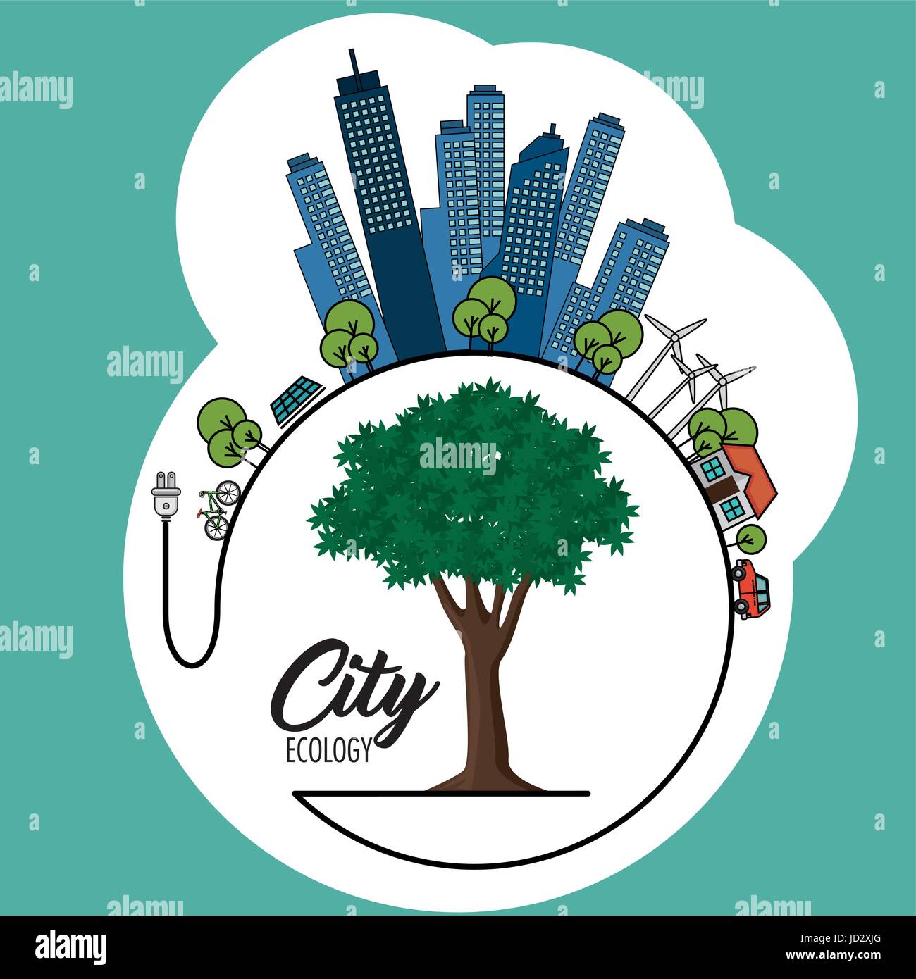 Image showcasing Eco friendly city design Stock Vector Image & Art - Alamy