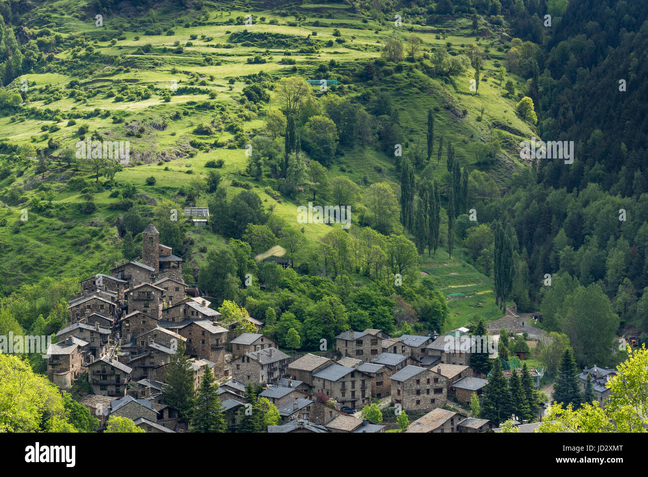 Hidden village in Andorra mountains Pyrenees Stock Photo Alamy