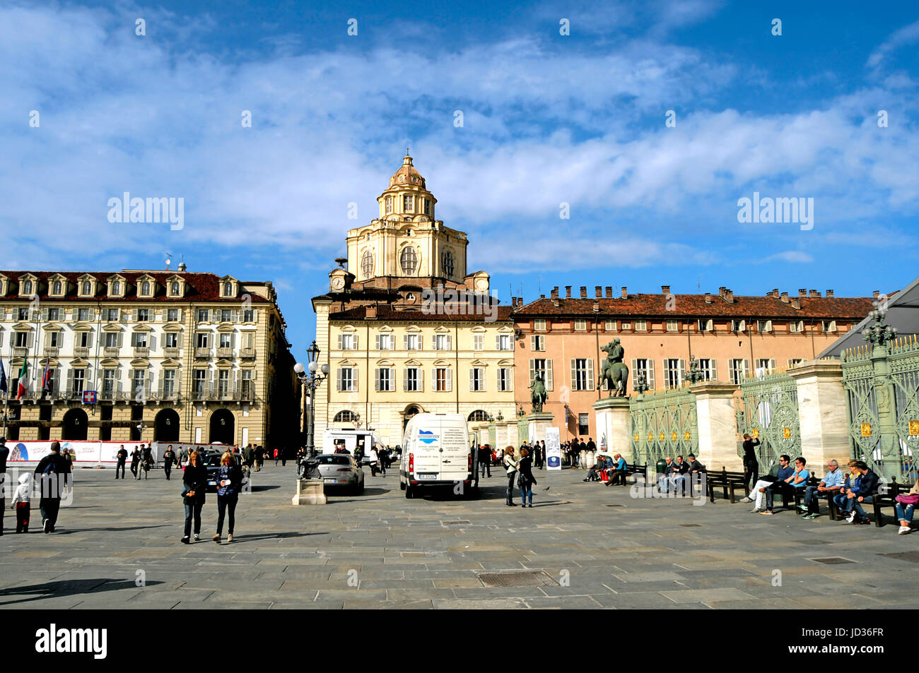 Outside View Of The Royal Palace In Turin Italy On 10 13 15 Stock Photo Alamy