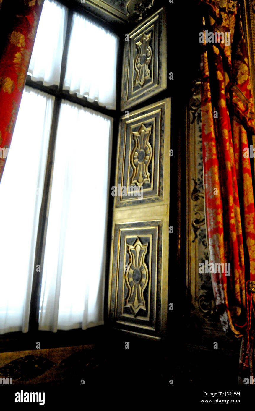 Curtains Inside The Royal Palace In Turin Italy On 10 13 15 Stock Photo Alamy