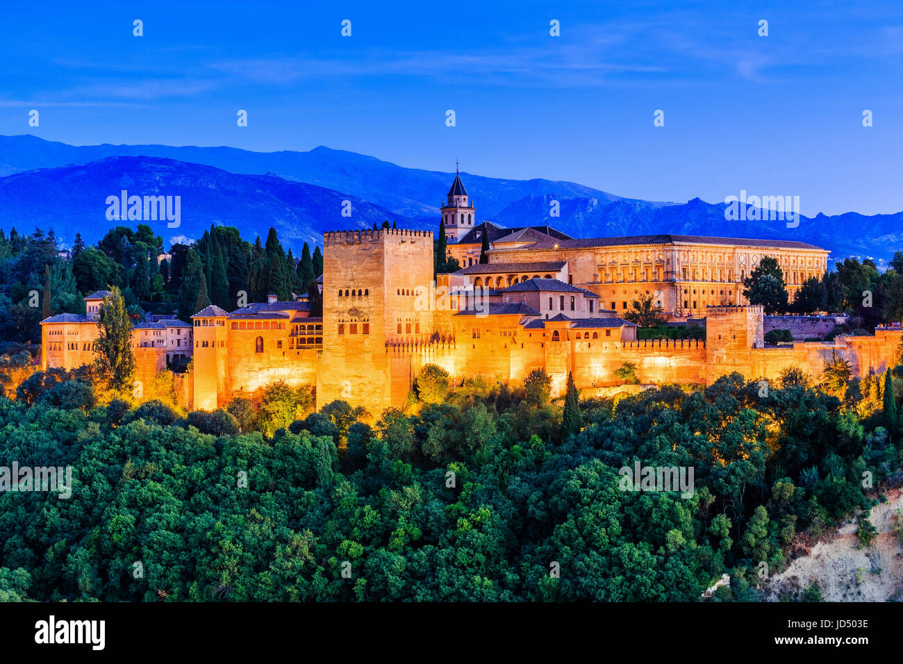 Alhambra At Night High Resolution Stock Photography and Images - Alamy