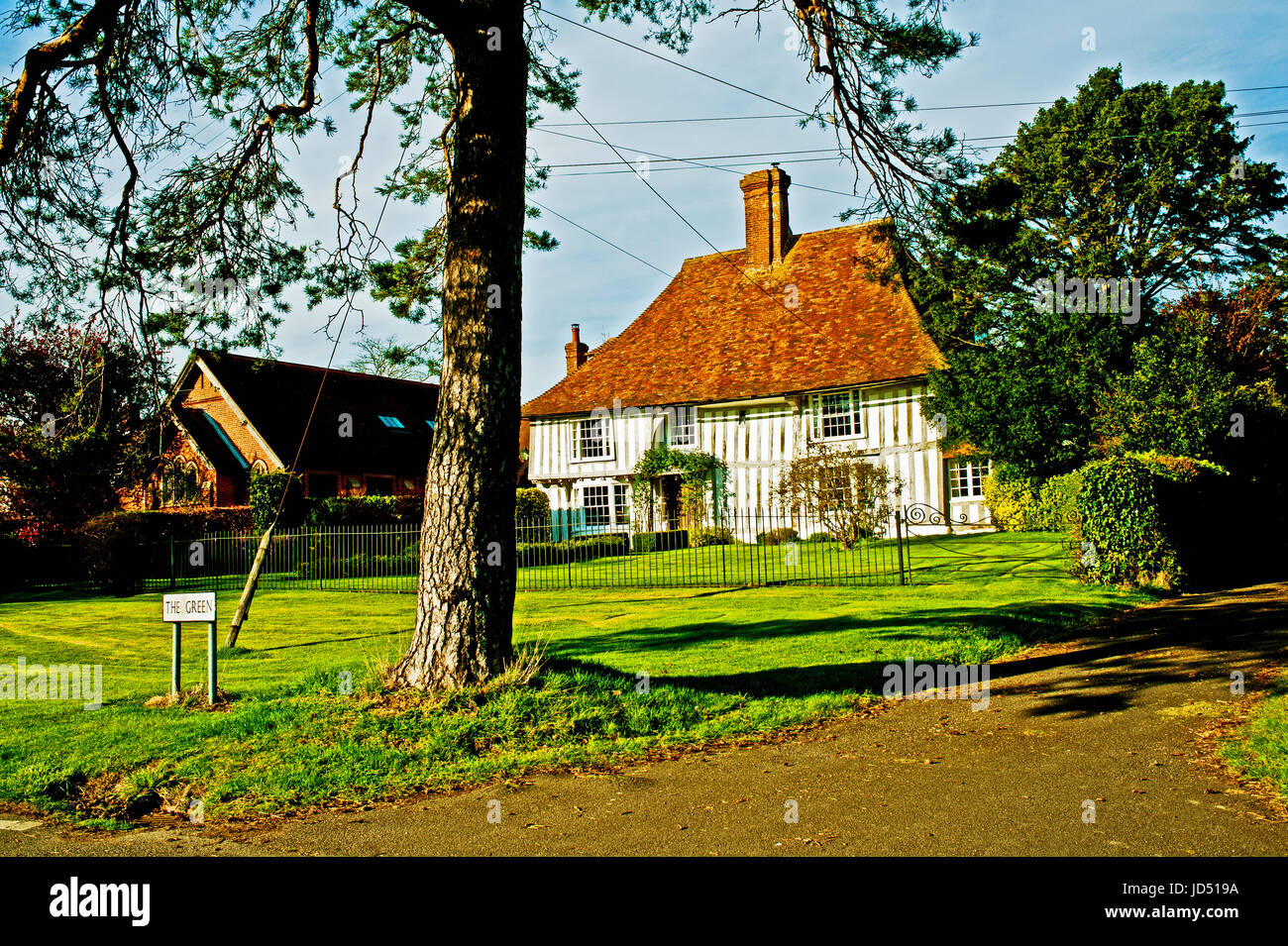 The Green, Woodchurch, Kent Stock Photo Alamy