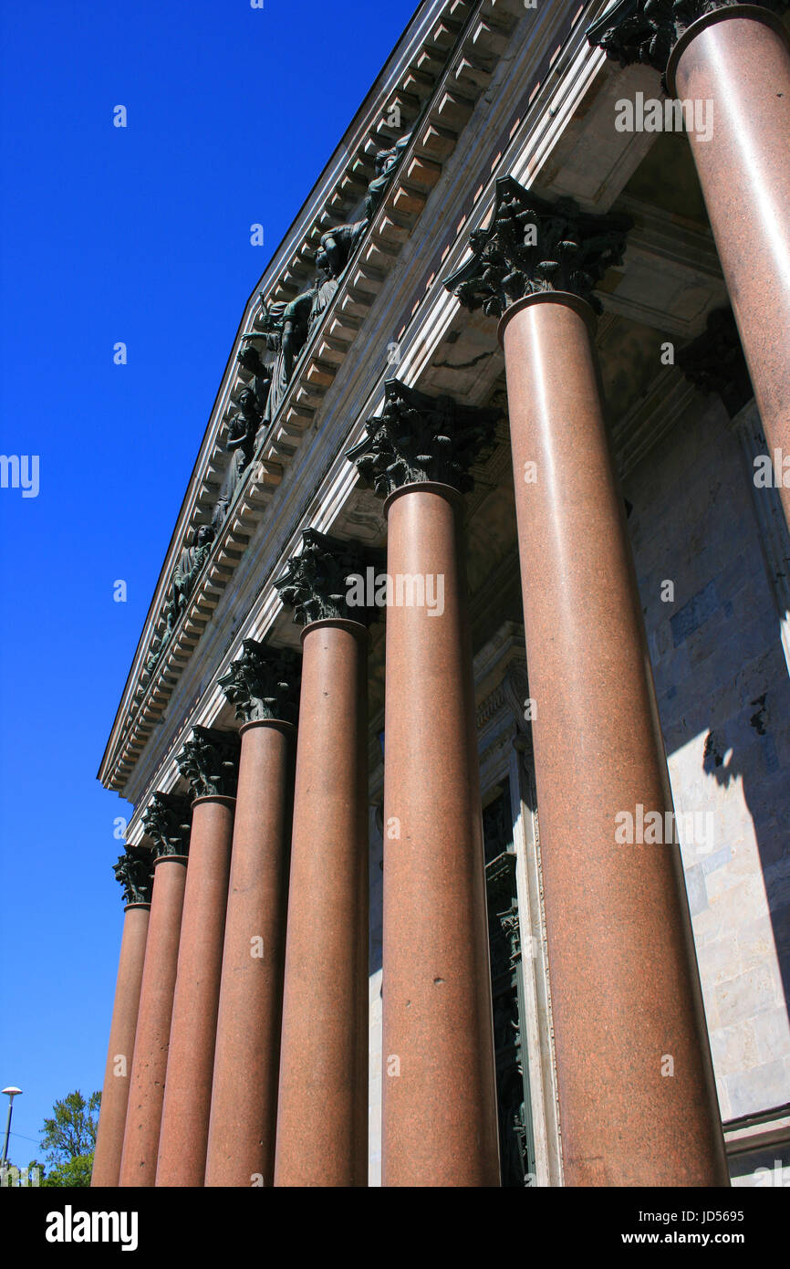 St. Isaac's Cathedral in St. Petersburg - Russia Stock Photo